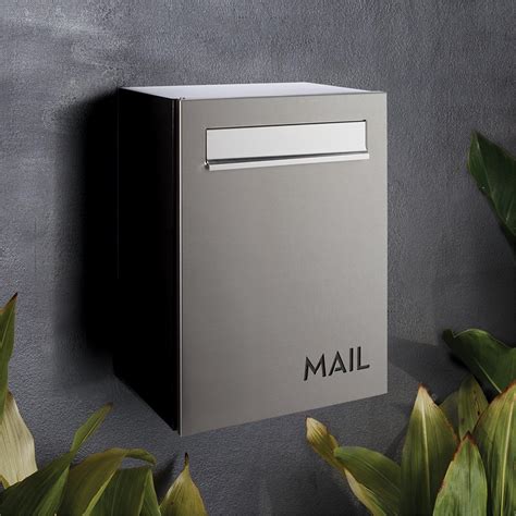 steel letter box online|modern stainless steel mailboxes.